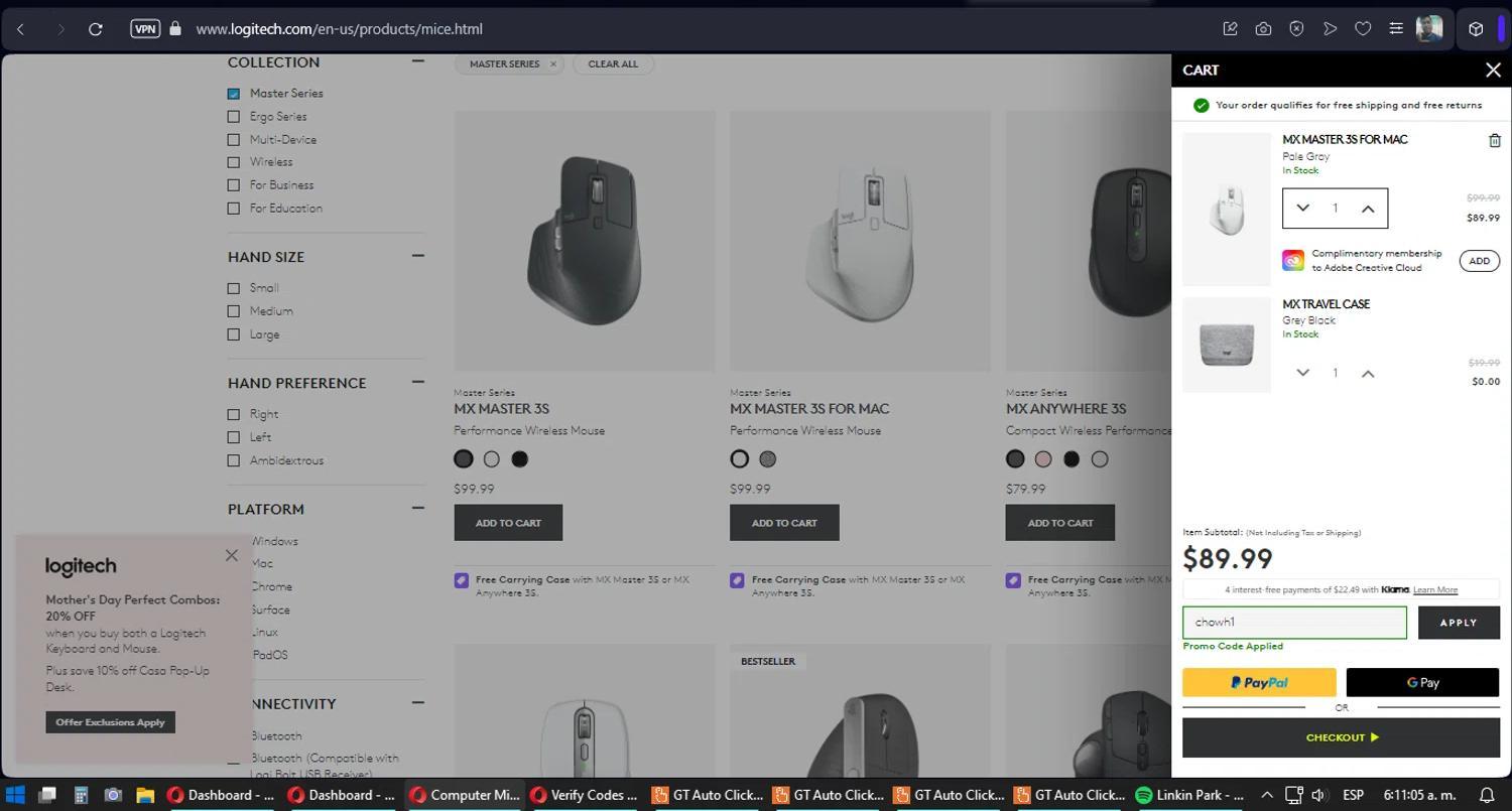 How to apply Logitech coupon code